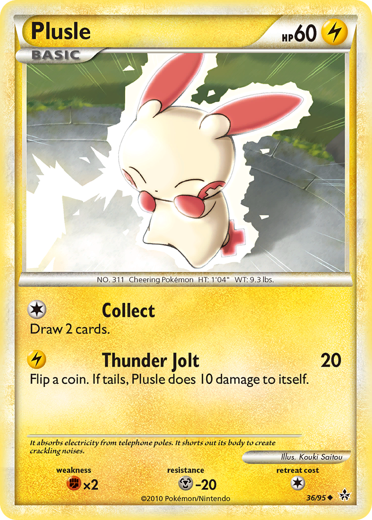 Plusle (36/95) [HeartGold & SoulSilver: Unleashed] | Chromatic Games