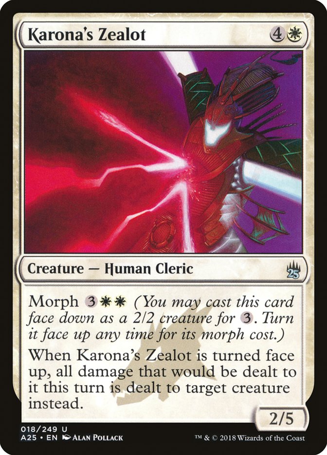 Karona's Zealot 18/249 (Masters 25)  | Chromatic Games
