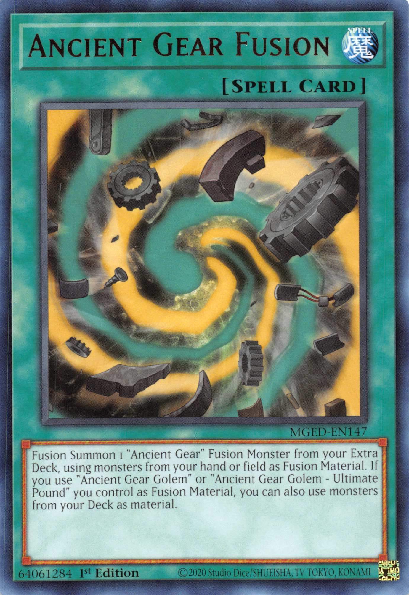 Ancient Gear Fusion [MGED-EN147] Rare | Chromatic Games