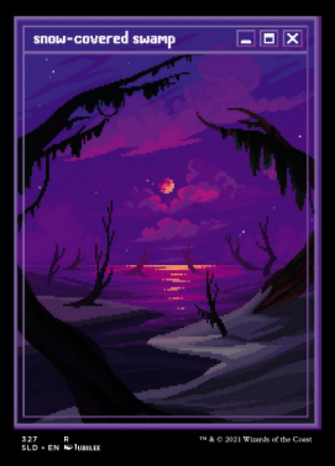 Snow-Covered Swamp (327) [Secret Lair Drop Series] | Chromatic Games