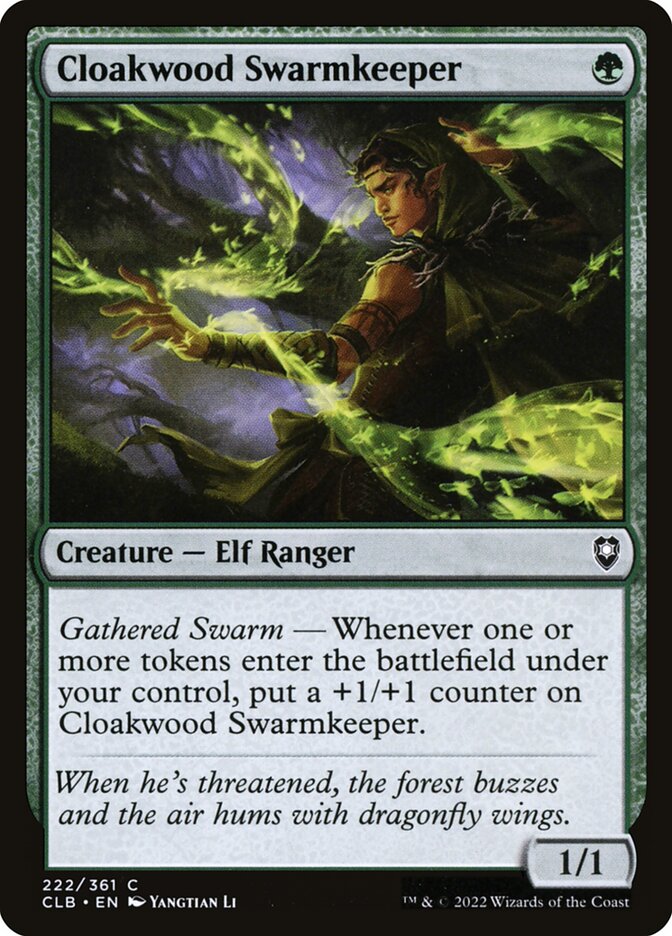 Cloakwood Swarmkeeper 222 (Commander Legends: Battle for Baldur's Gate)  | Chromatic Games