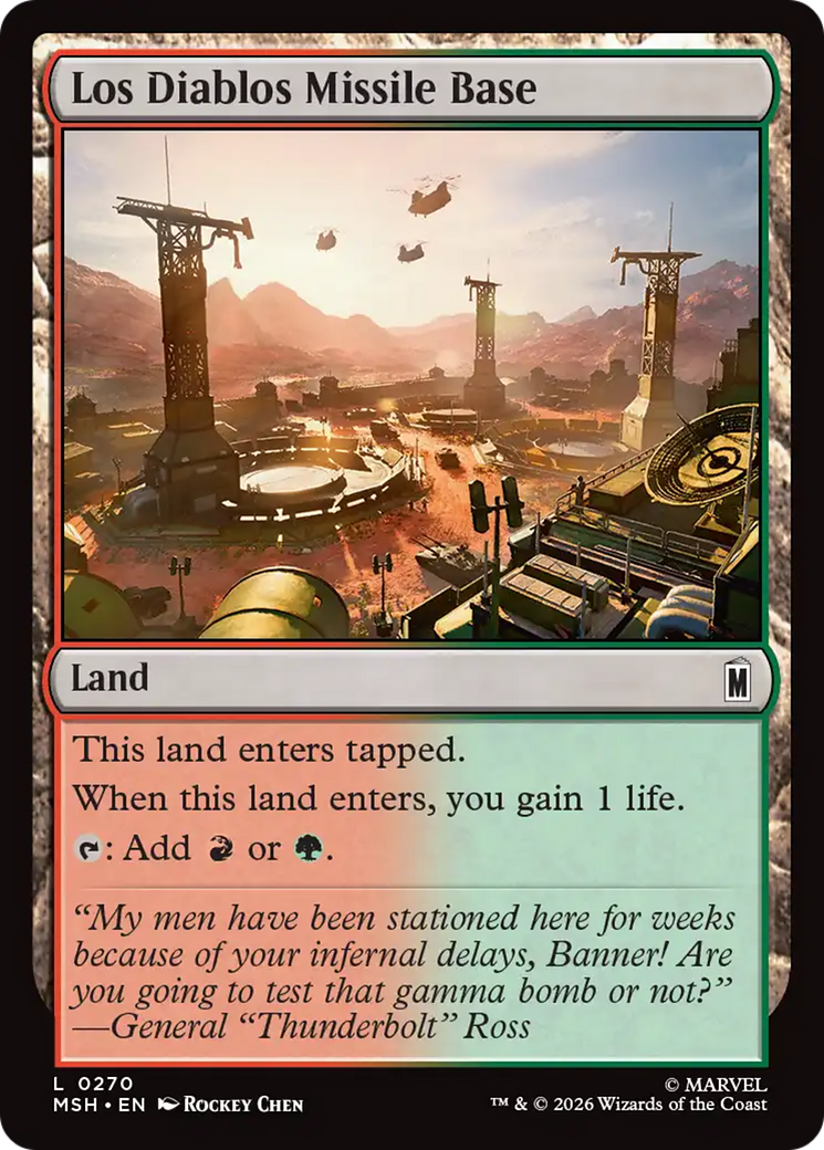 Los Diablos Missile Base [Marvel Super Heroes] | Chromatic Games