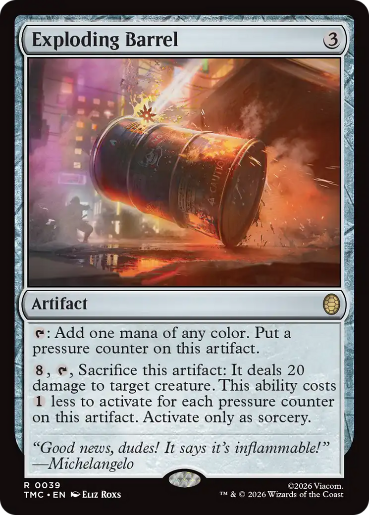 Exploding Barrel [Teenage Mutant Ninja Turtles Commander] | Chromatic Games