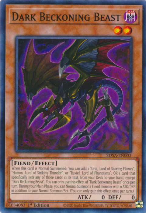 Dark Beckoning Beast [SDSA-EN003] Common | Chromatic Games