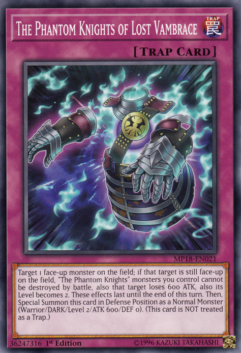 The Phantom Knights of Lost Vambrace [MP18-EN021] Common | Chromatic Games