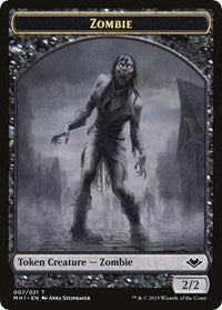 Zombie // Golem Double-Sided Token [Modern Horizons Tokens] | Chromatic Games