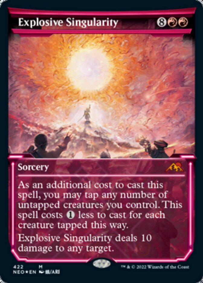 Explosive Singularity (Showcase) (Foil Etched) [Kamigawa: Neon Dynasty] | Chromatic Games