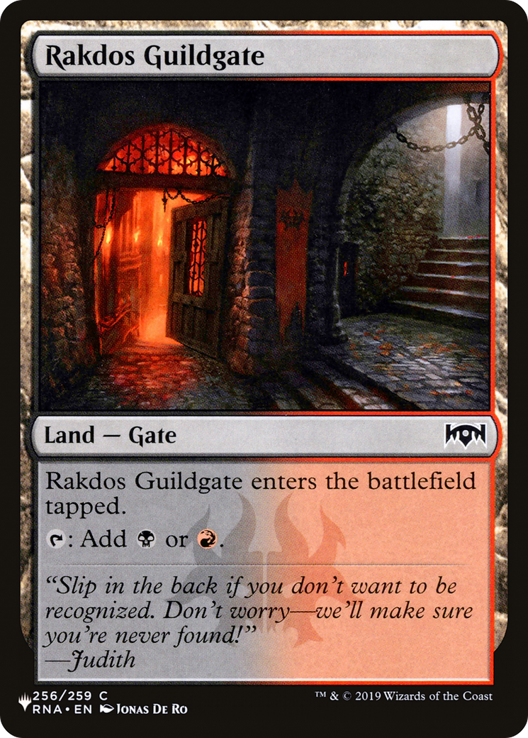 Rakdos Guildgate (256) [The List] | Chromatic Games