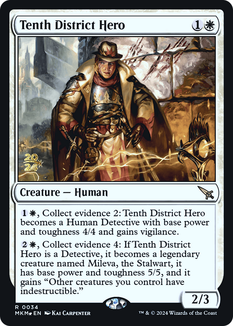 Tenth District Hero [Murders at Karlov Manor Prerelease Promos] | Chromatic Games