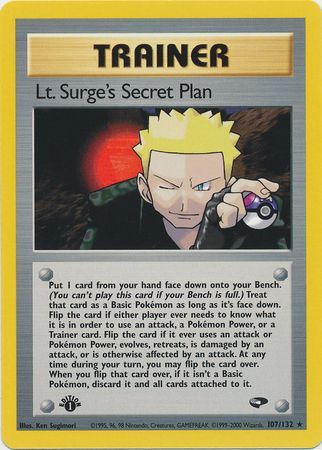 Lt. Surge's Secret Plan (107/132) [Gym Challenge 1st Edition] | Chromatic Games