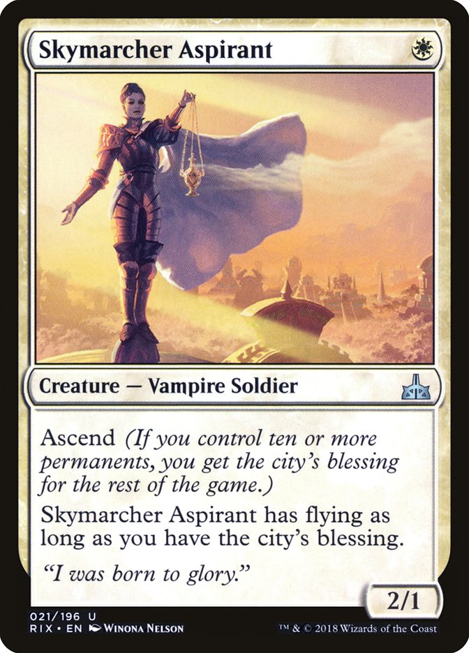 Skymarcher Aspirant 21/196 (Rivals of Ixalan)  | Chromatic Games