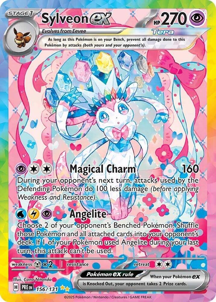 Sylveon ex (156/131) [Scarlet & Violet: Prismatic Evolutions] | Chromatic Games