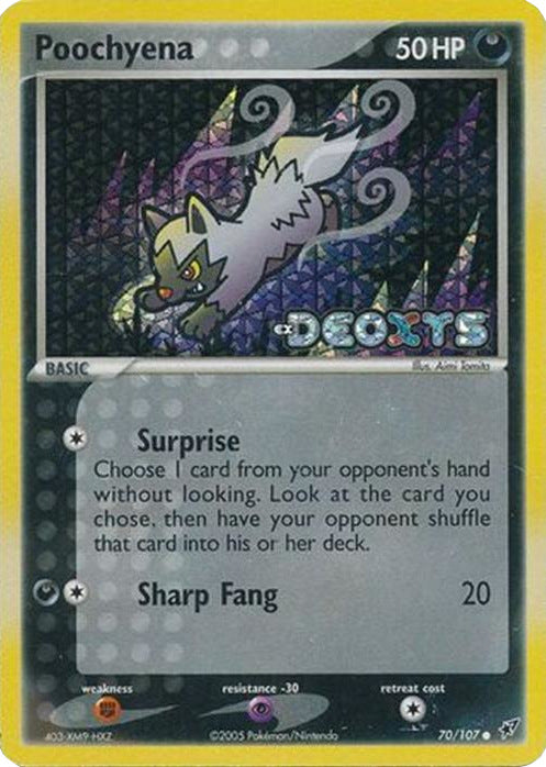 Poochyena (70/107) (Stamped) [EX: Deoxys] | Chromatic Games