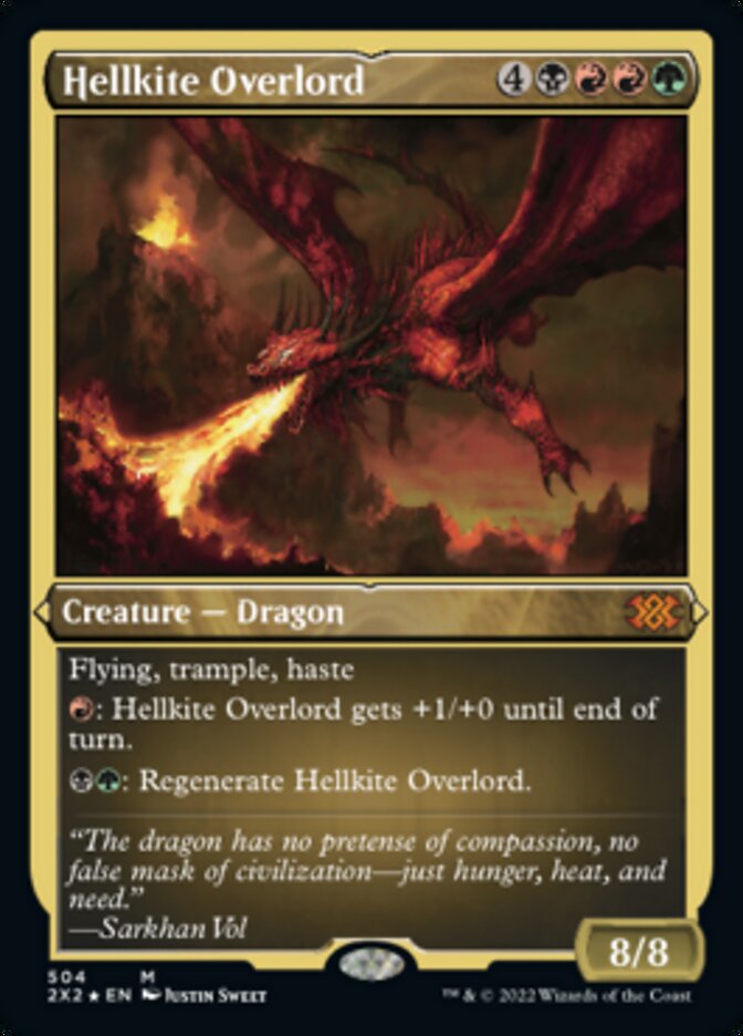 Hellkite Overlord (Foil Etched) [Double Masters 2022] | Chromatic Games