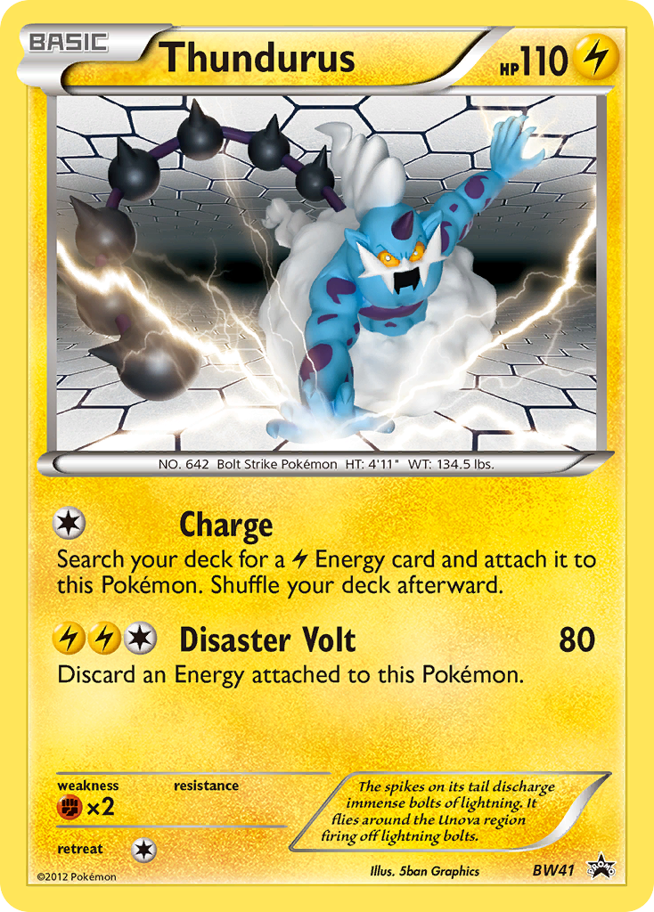 Thundurus (BW41) [Black & White: Black Star Promos] | Chromatic Games