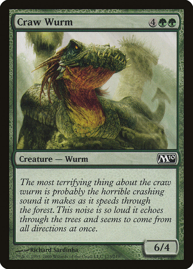 Craw Wurm 173/249 (Magic 2010 (M10))  | Chromatic Games