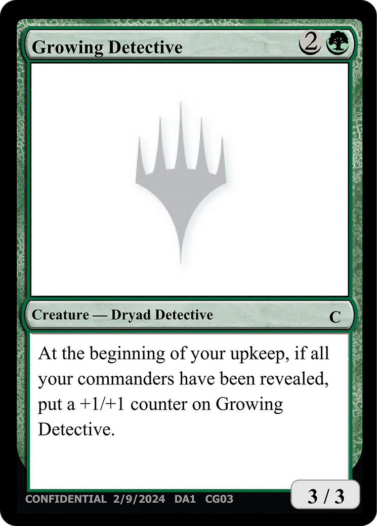 Growing Detective [Unknown Event] | Chromatic Games