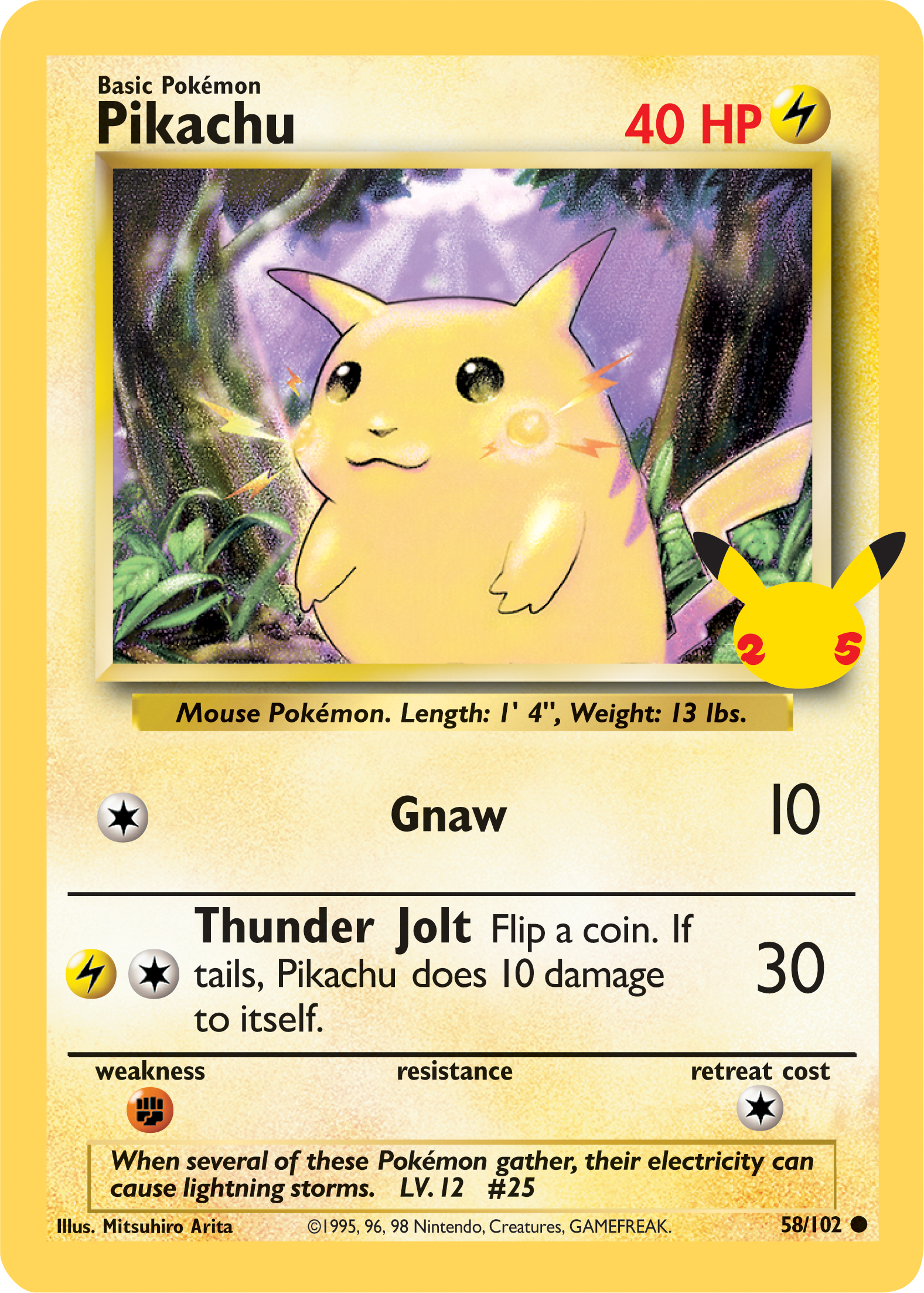 Pikachu (58/102) (Jumbo Card) [First Partner Pack] | Chromatic Games