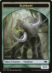 Goblin (010) // Elephant (012) Double-Sided Token [Modern Horizons Tokens] | Chromatic Games