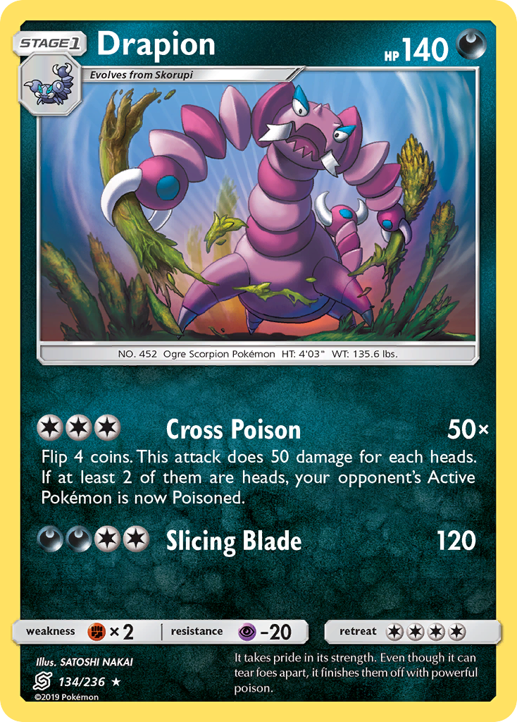 Drapion (134/236) [Sun & Moon: Unified Minds] | Chromatic Games