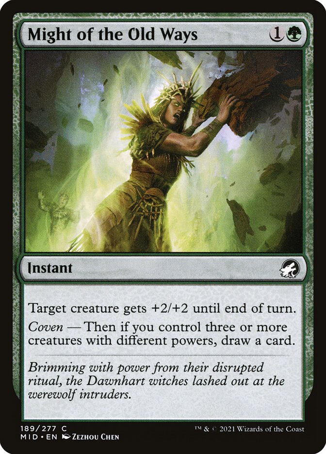 Might of the Old Ways 189/277 (Innistrad: Midnight Hunt)  | Chromatic Games
