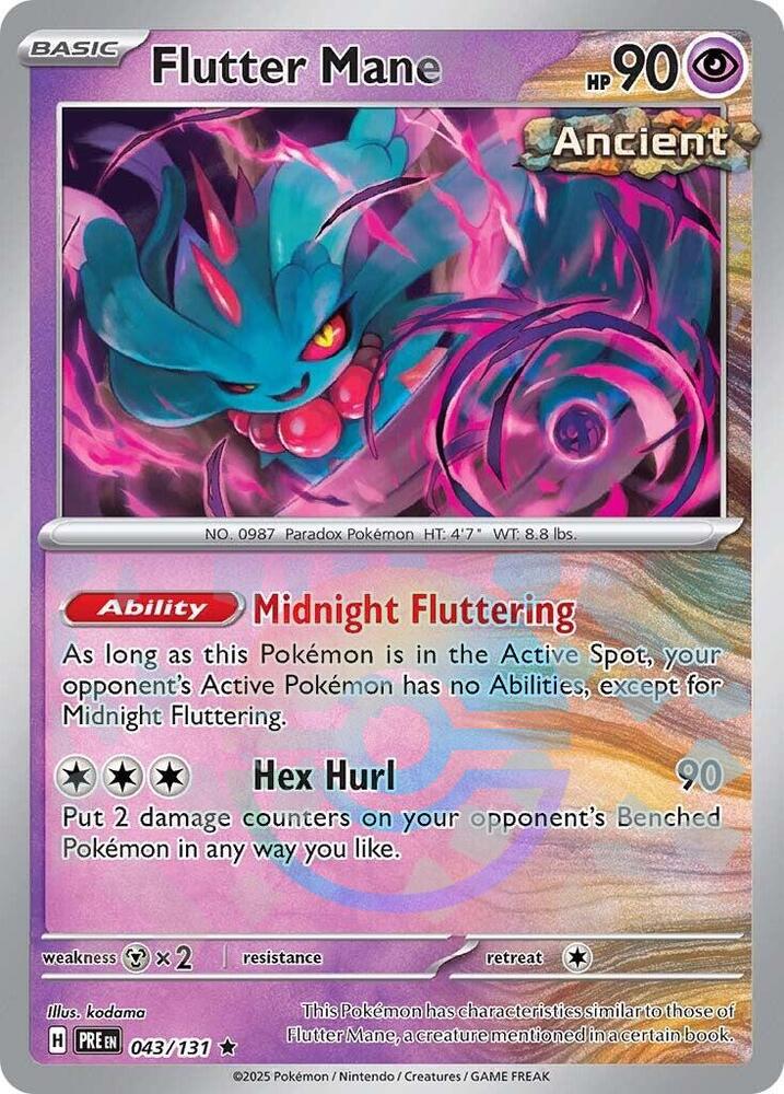 Flutter Mane (043/131) (Poke Ball Pattern) [Scarlet & Violet: Prismatic Evolutions] | Chromatic Games