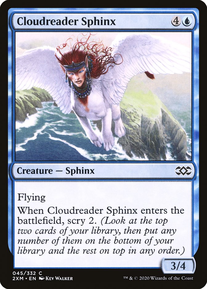 Cloudreader Sphinx 45/332 (Double Masters)  - Foil | Chromatic Games