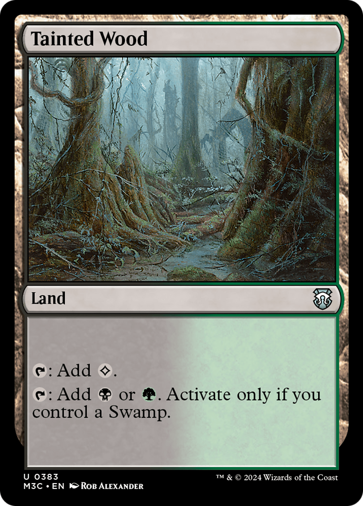 Tainted Wood (Ripple Foil) [Modern Horizons 3 Commander] | Chromatic Games