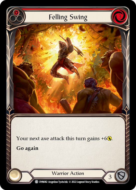 Felling Swing (Red) [DYN082] (Dynasty)  Rainbow Foil | Chromatic Games