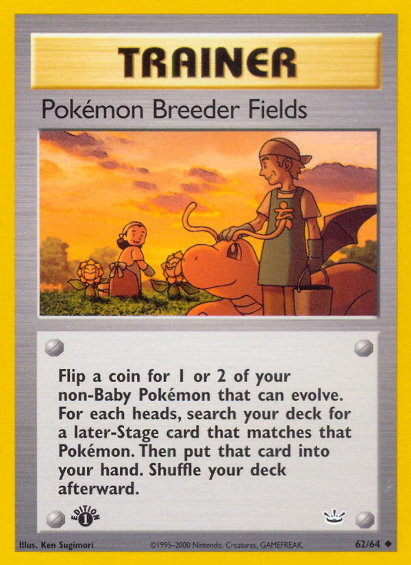 Pokemon Breeder Fields (62/64) [Neo Revelation 1st Edition] | Chromatic Games