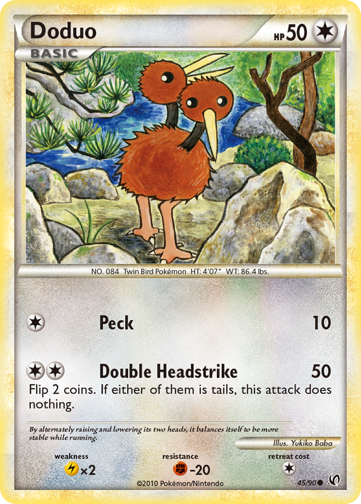 Doduo (45/90) [HeartGold & SoulSilver: Undaunted] | Chromatic Games