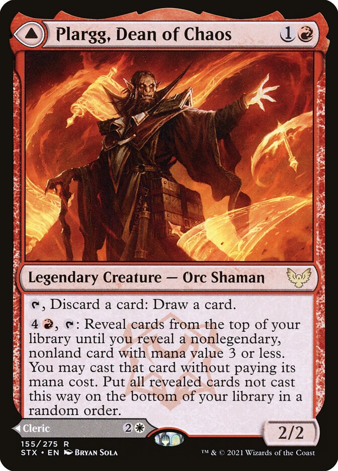 Plargg, Dean of Chaos // Augusta, Dean of Order 155 (Strixhaven: School of Mages)  | Chromatic Games