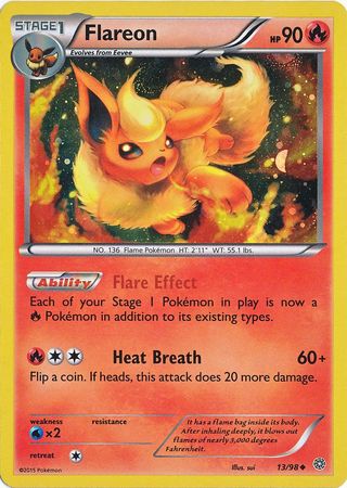 Flareon (13/98) (Cosmos Holo) [XY: Ancient Origins] | Chromatic Games