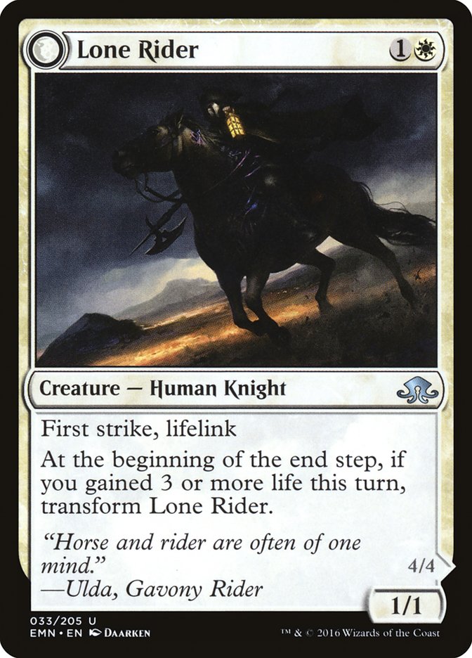 Lone Rider // It That Rides as One 33/205 (Eldritch Moon)  | Chromatic Games