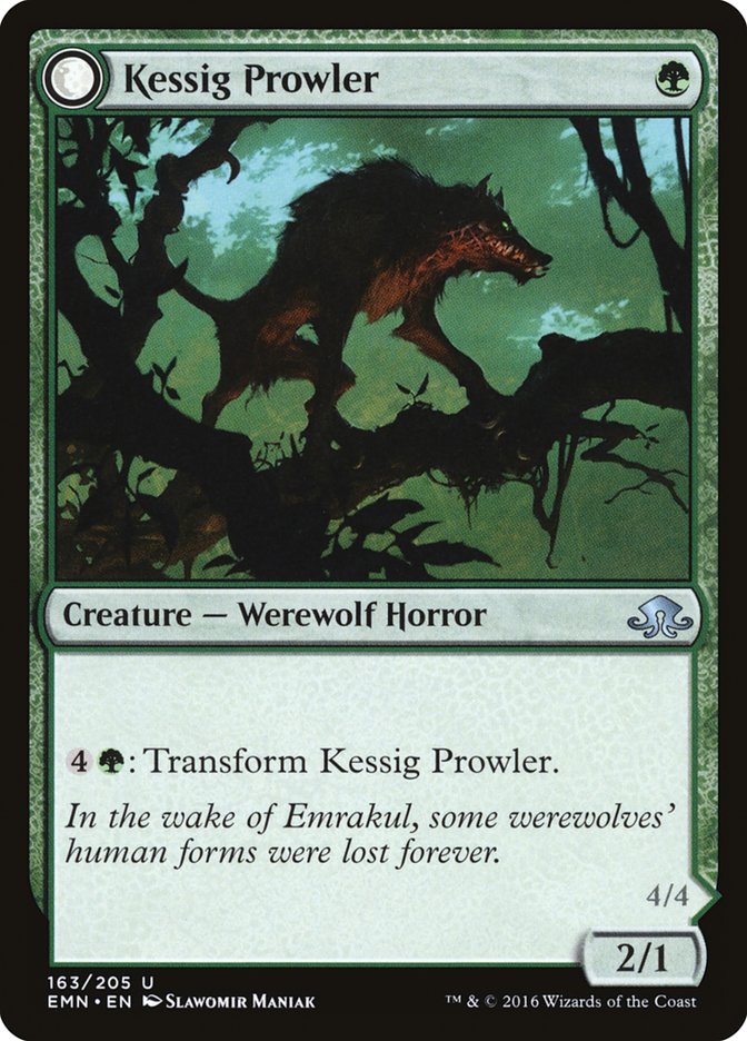 Kessig Prowler // Sinuous Predator 163/205 (Eldritch Moon)  - Foil | Chromatic Games