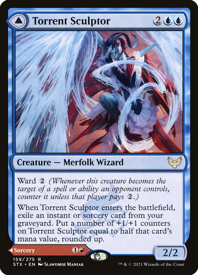 Torrent Sculptor // Flamethrower Sonata 159 (Strixhaven: School of Mages)  | Chromatic Games