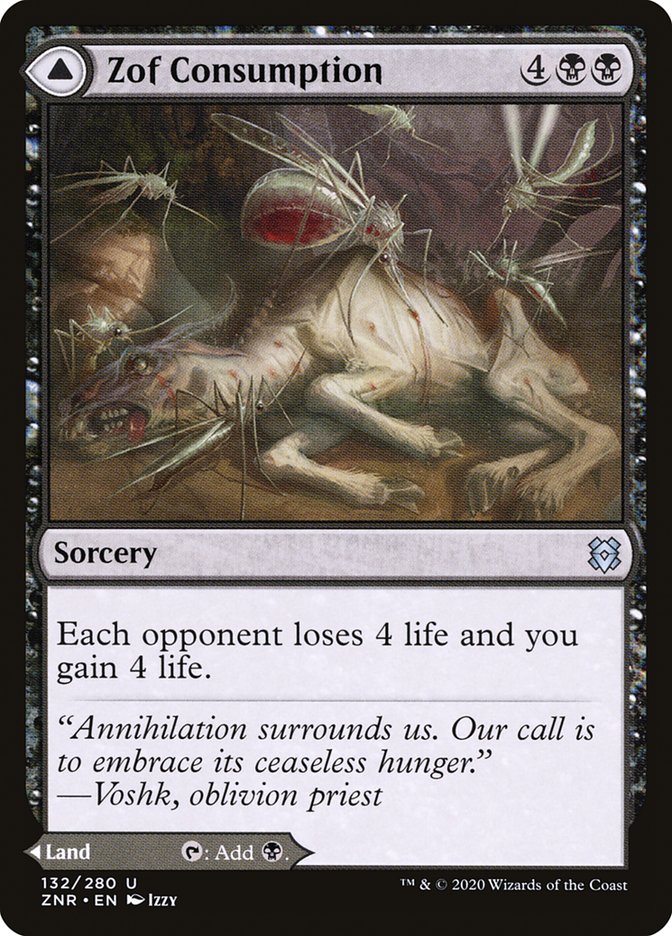 Zof Consumption // Zof Bloodbog 132/280 (Zendikar Rising)  - Foil | Chromatic Games