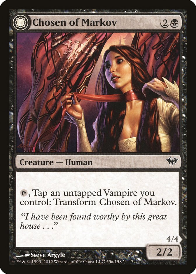 Chosen of Markov // Markov's Servant 55/158 (Dark Ascension)  | Chromatic Games