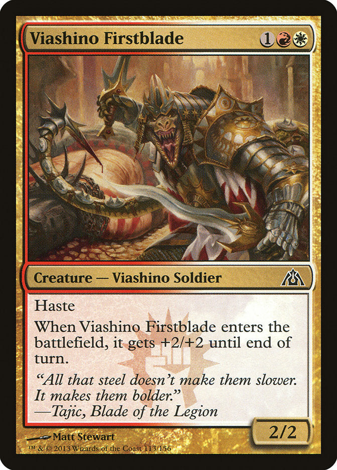 Viashino Firstblade 113/156 (Dragon's Maze)  - Foil | Chromatic Games