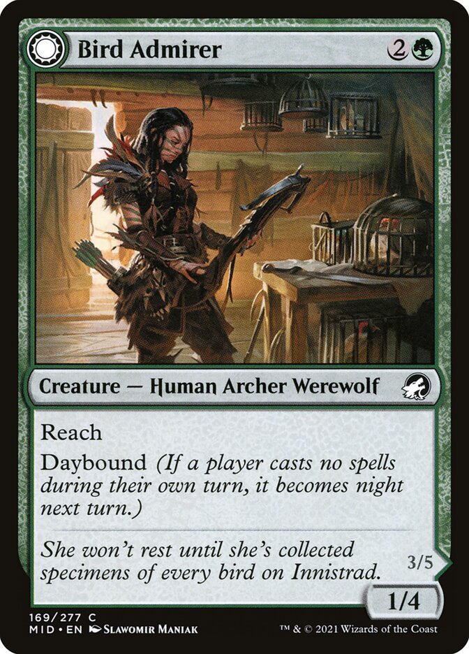 Bird Admirer // Wing Shredder 169 (Innistrad: Midnight Hunt)  | Chromatic Games