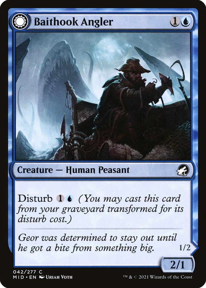Baithook Angler // Hook-Haunt Drifter 42/277 (Innistrad: Midnight Hunt)  | Chromatic Games