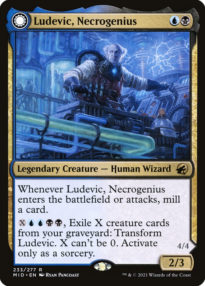 Ludevic, Necrogenius // Olag, Ludevic's Hubris 233/277 (Innistrad: Midnight Hunt)  | Chromatic Games