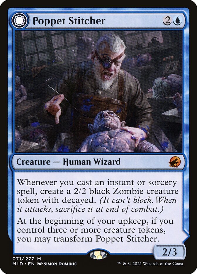 Poppet Stitcher // Poppet Factory 71/277 (Innistrad: Midnight Hunt)  | Chromatic Games
