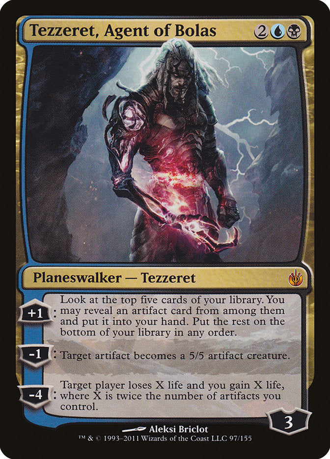 Tezzeret, Agent of Bolas 97/155 (Mirrodin Besieged)  | Chromatic Games