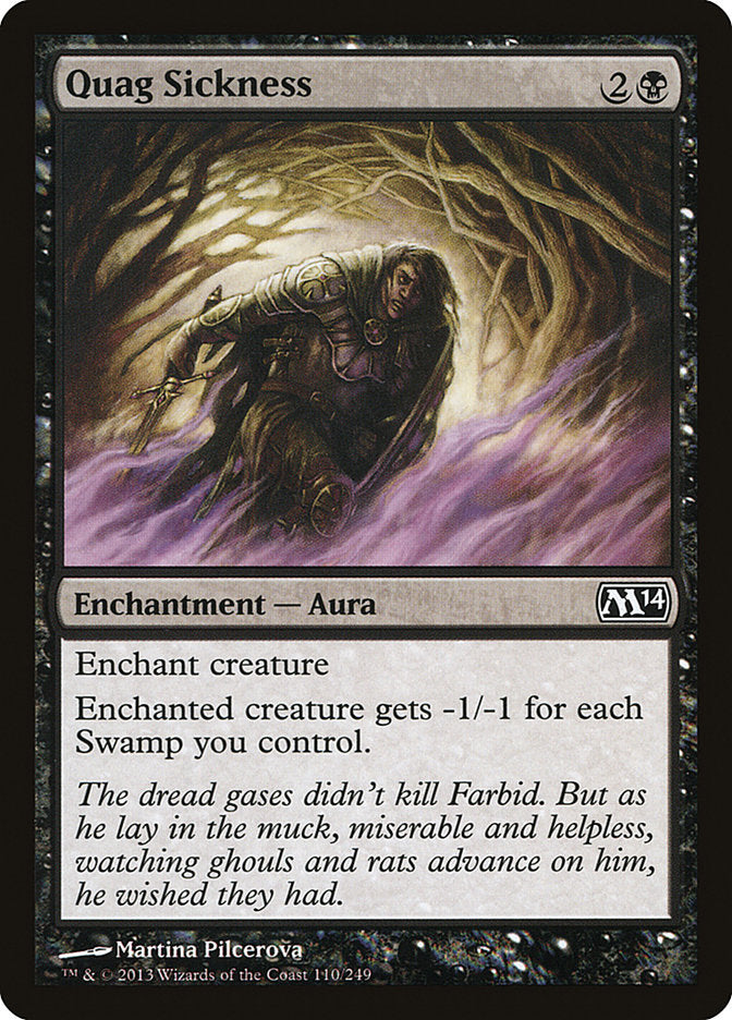 Quag Sickness 110/249 (Magic 2014 (M14))  | Chromatic Games