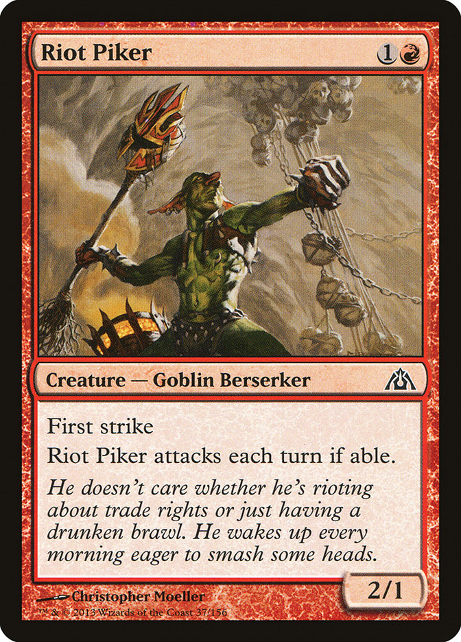 Riot Piker 37/156 (Dragon's Maze)  | Chromatic Games