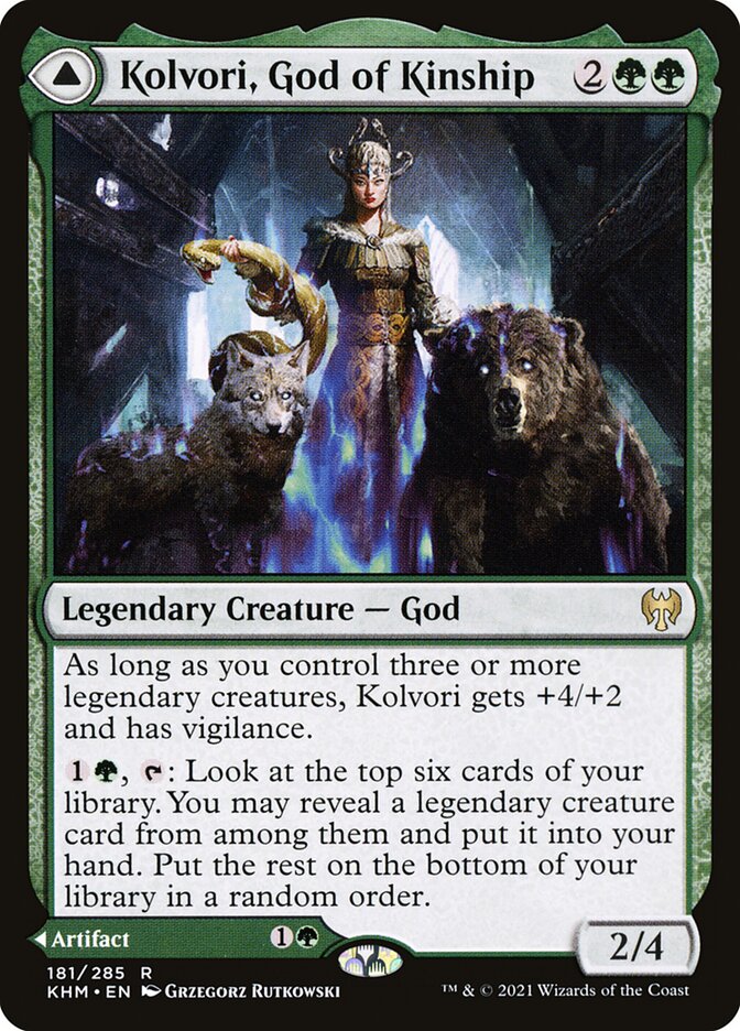 Kolvori, God of Kinship //  The Ringhart Crest 181 (Kaldheim)  | Chromatic Games