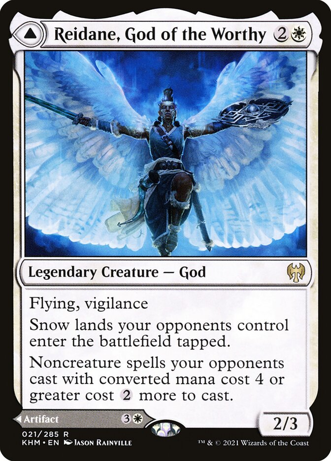 Reidane, God of the Worthy // Valkmira, Protector's Shield 21/285 (Kaldheim)  | Chromatic Games