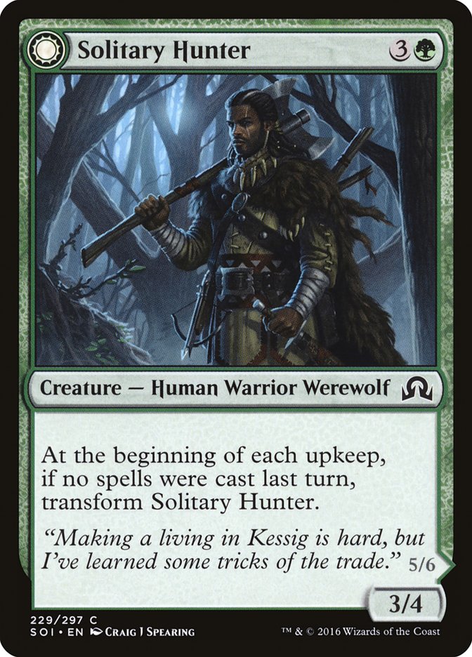 Solitary Hunter // One of the Pack 229/297 (Shadows over Innistrad)  | Chromatic Games