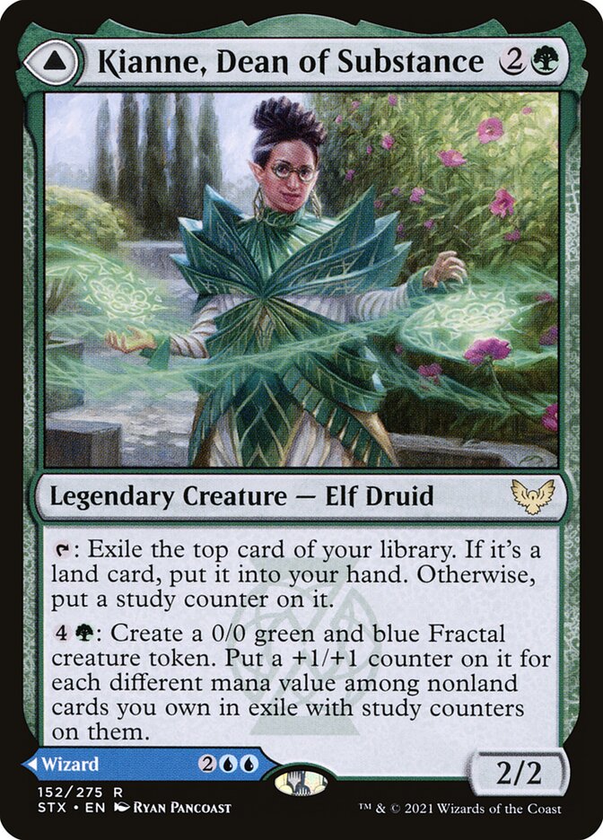 Kianne, Dean of Substance // Imbraham, Dean of Theory 152 (Strixhaven: School of Mages)  | Chromatic Games